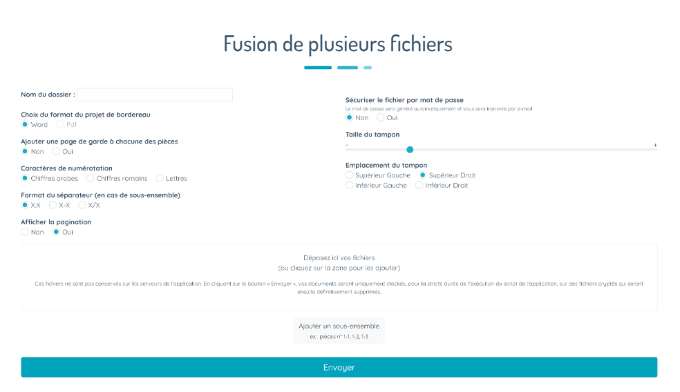 Fusion de fichiers, gestion de dossier pour avocats